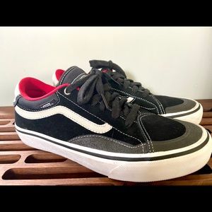 Van’s Trujillo Pro Black, White & Red Shoes